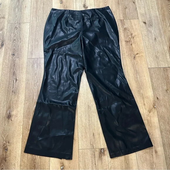 Tanya Taylor Adler Pant Black Straight-Leg with Side Slits at Hem Sz 16 NWT - Picture 12 of 12